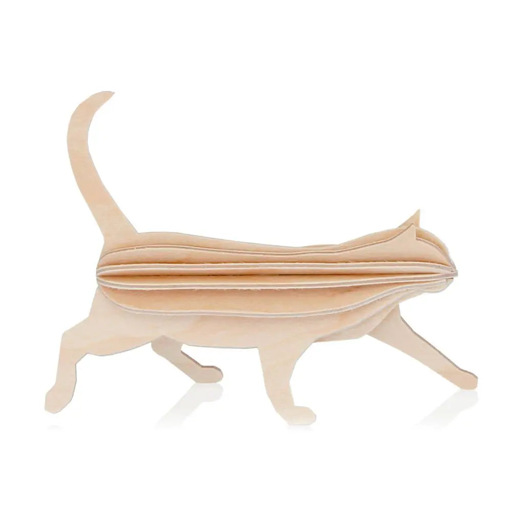 LOVI DESIGN 12cm Cat Natural wood