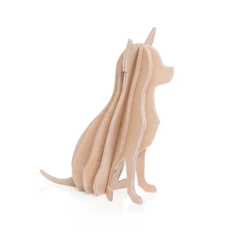 LOVI DESIGN 6cm Chihuahua Natural Wood