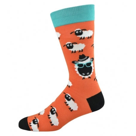 Bamboozld Bamboo Socks ORANGE Sheep