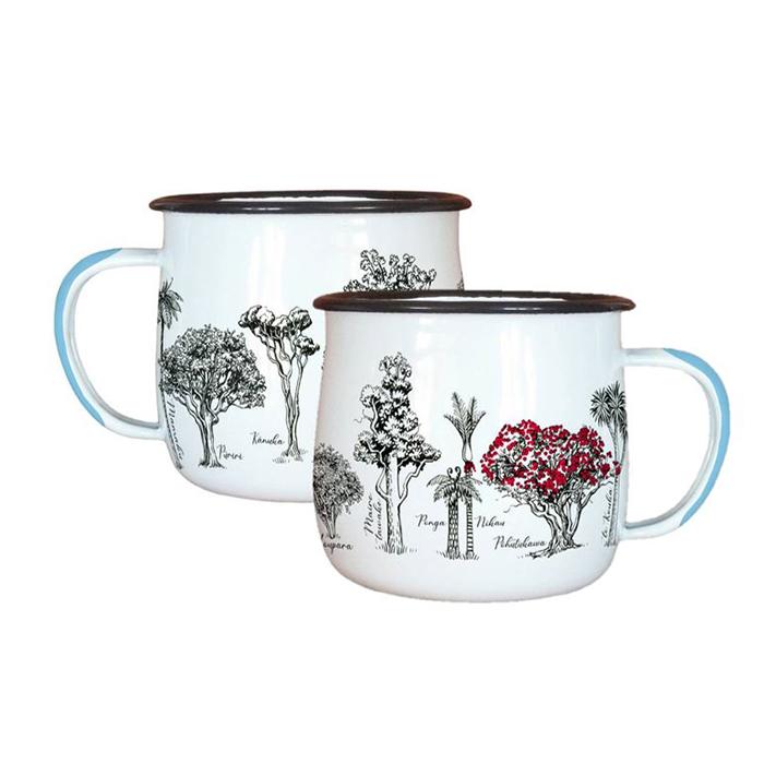 Enamel Mug NZ TREES