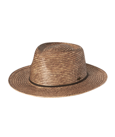 Mens Mid Brim fedora Coastline NATURAL M/L