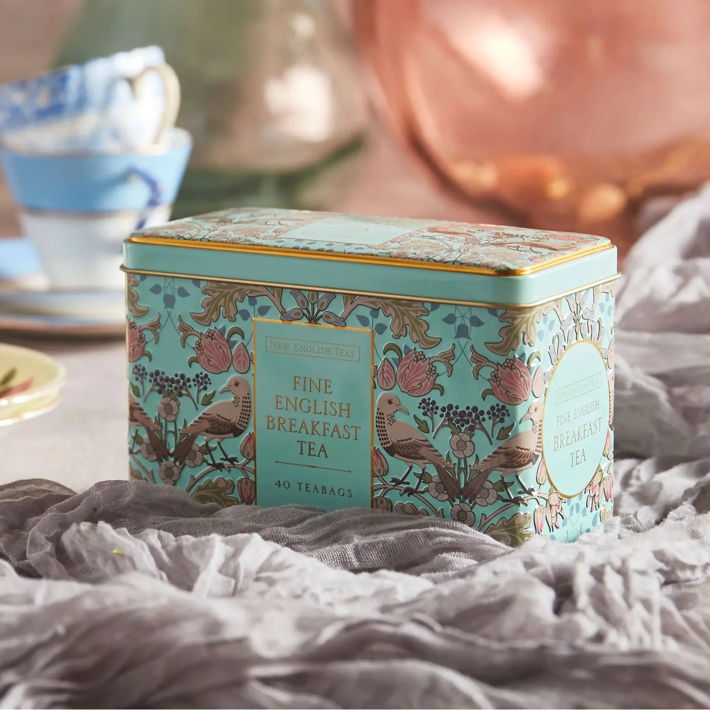 Tea THRUSH & BERRIES CLASSIC TIN mint green