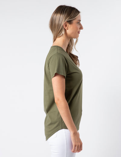 Stella & Gemma  T SHIRT Khaki Petal Garden