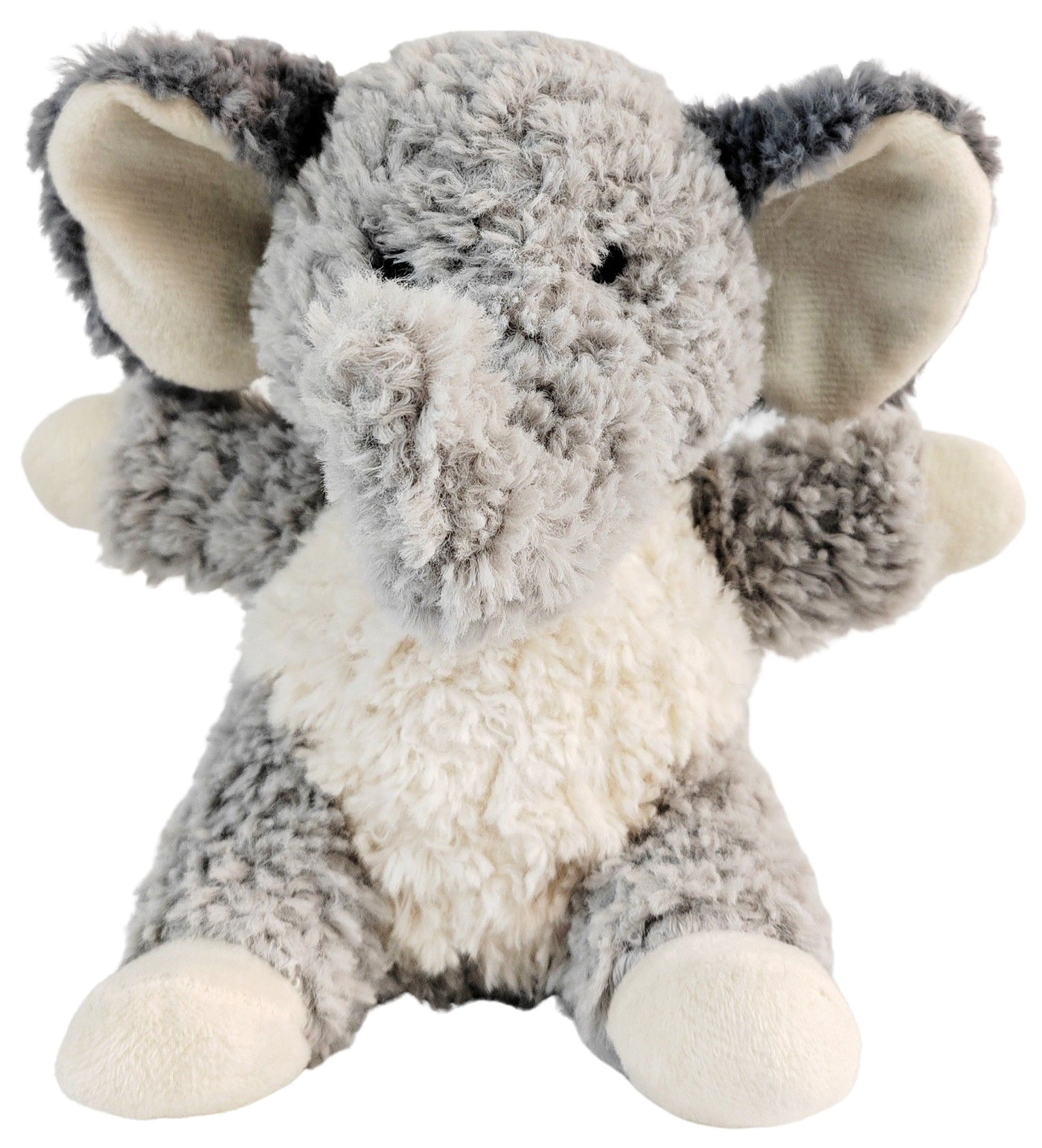 Curly Elephant Soft Toy Grey  18cm