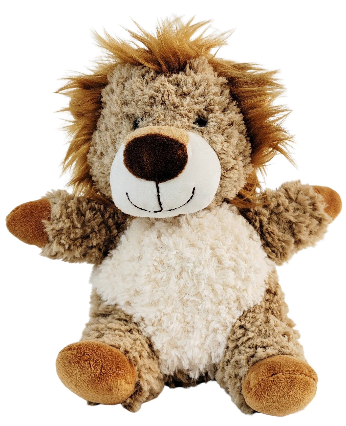 Curly Lion Soft Toy Orange  18cm