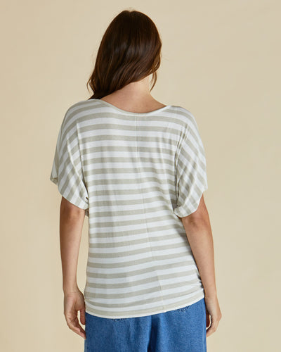 Betty Basics MAUI TEE GOLD STRIPE