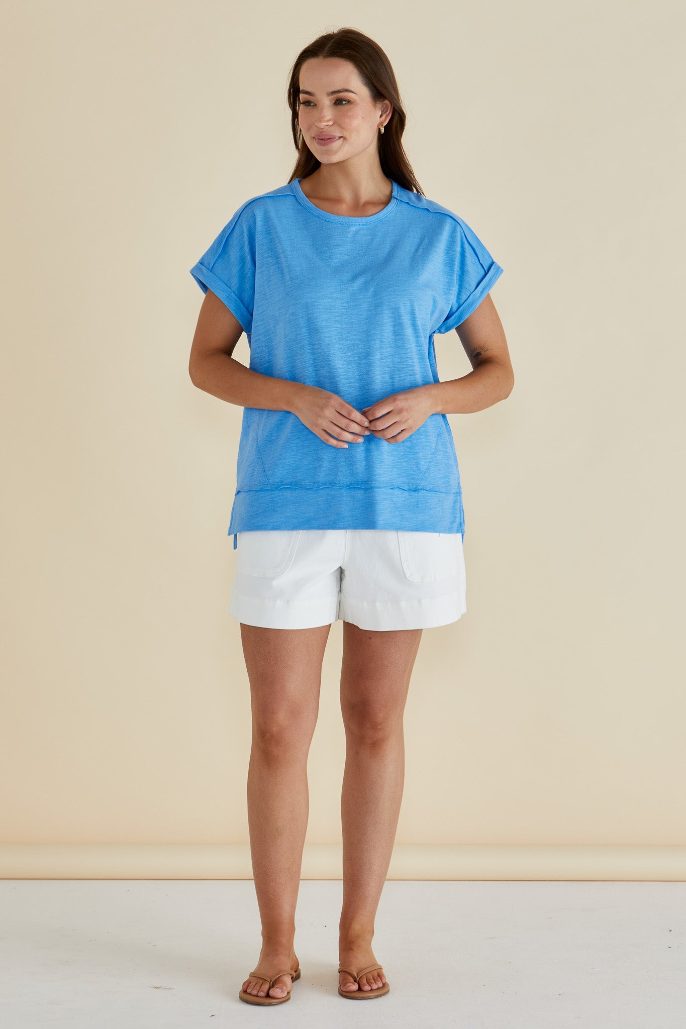 Betty Basics Shirley Short Sleeve T Shirt BLUE