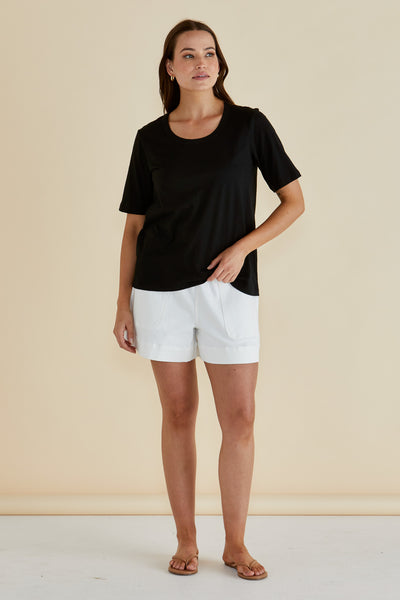 Betty Basics RILEY TEE BLACK