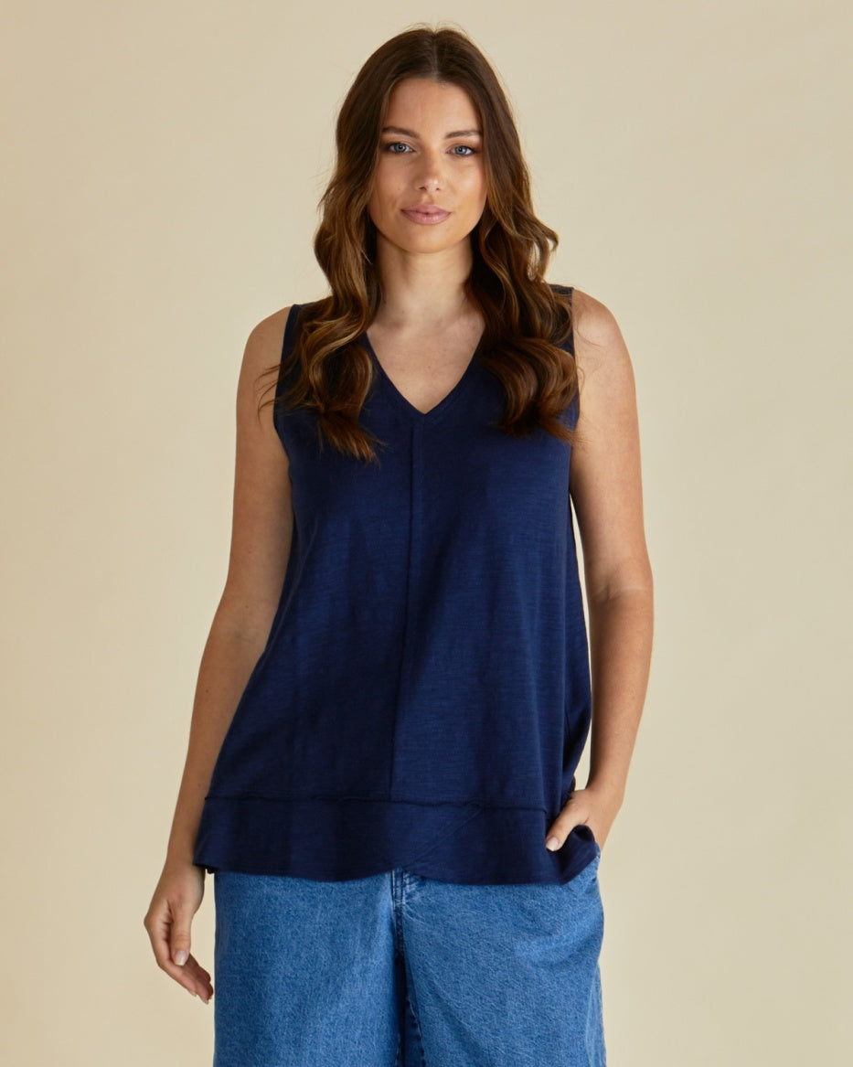 Betty Basics MARIAH TANK NAVY