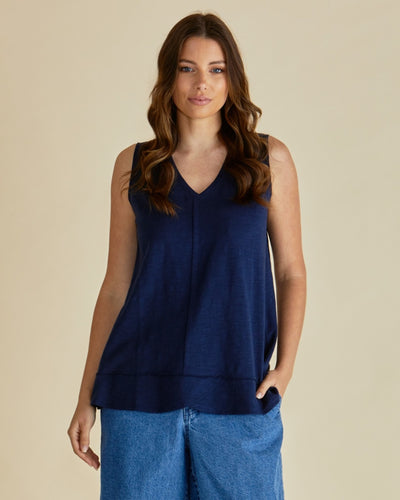 Betty Basics MARIAH TANK NAVY