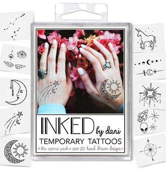 INKED Temporary Tattoos COSMIC Pack