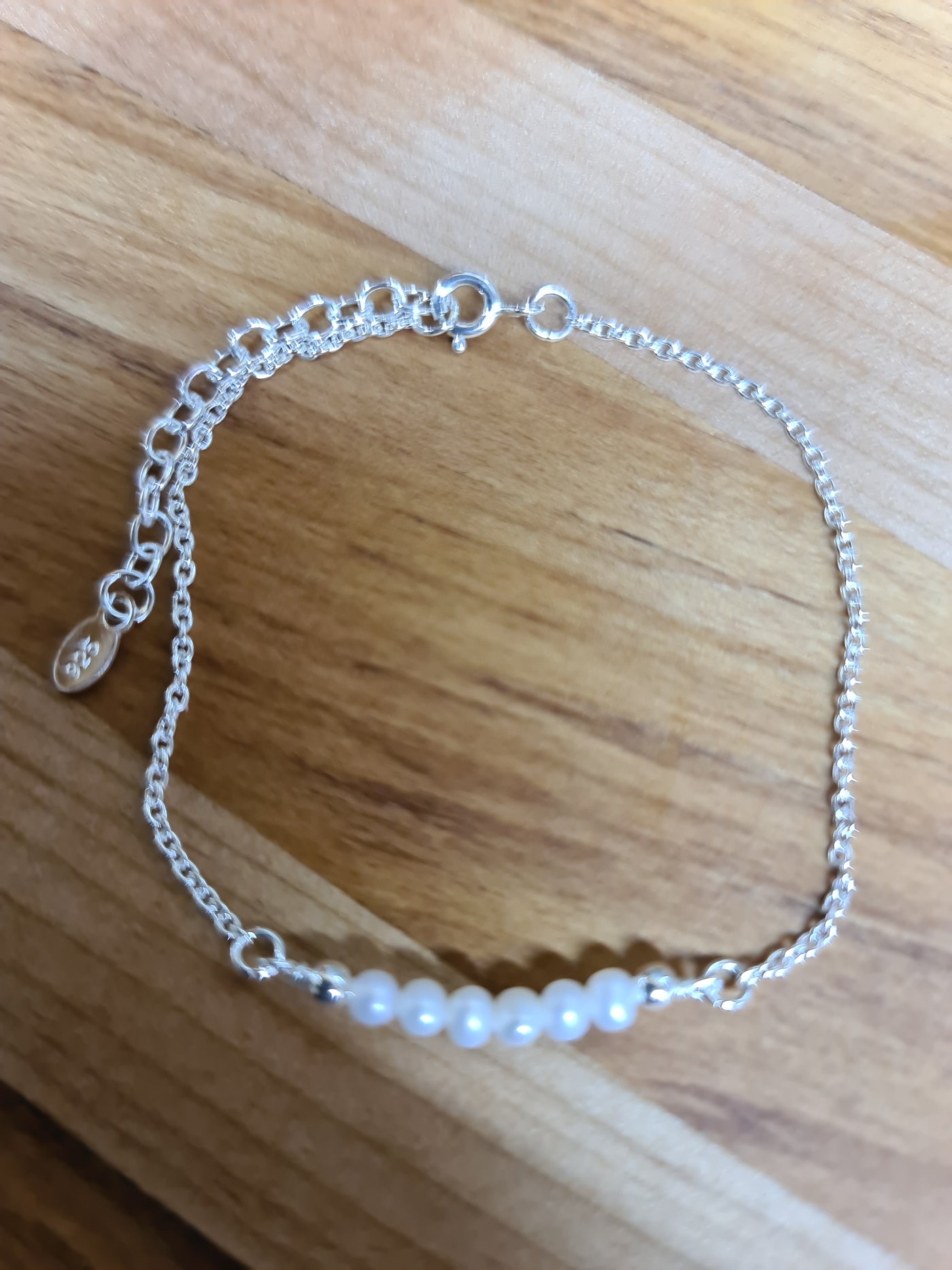 SOME Tiny Pearl Cluster Bracelet