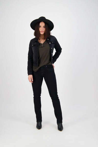 Vassalli Jacket Denim BLACK