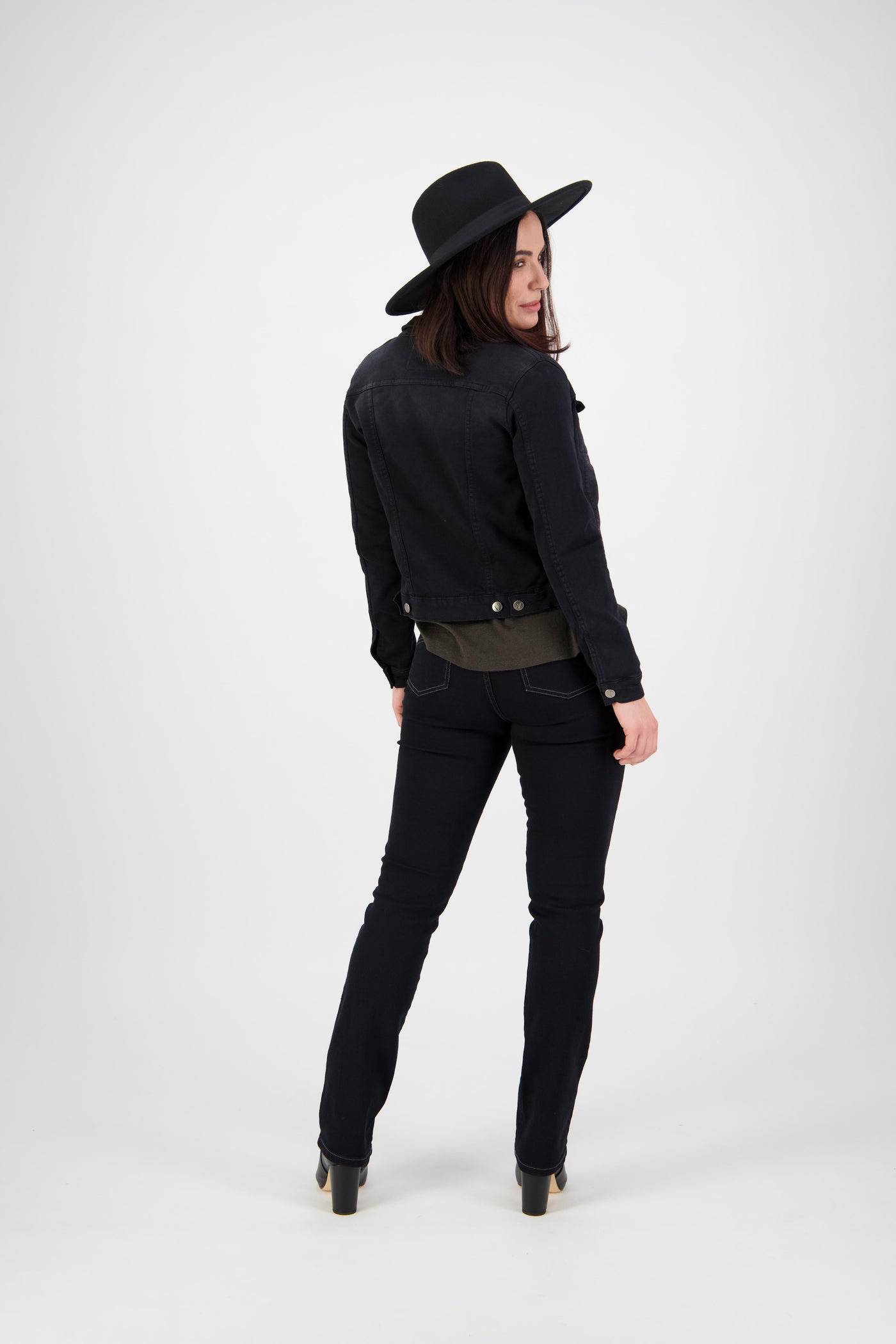 Vassalli Jacket Denim BLACK