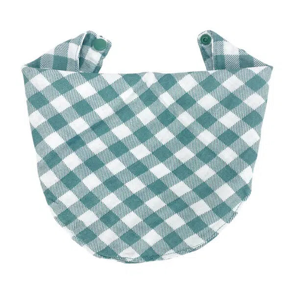 Annabel Trends Bib/Burping Cloth GINGHAM OLIVE