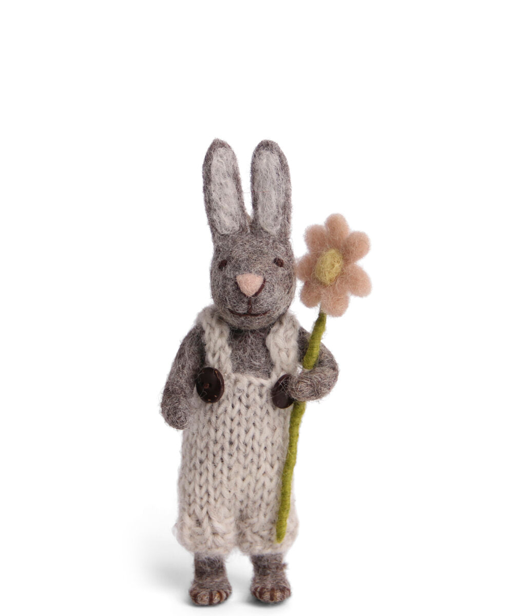 BUNNY With PANTS & FLOWER