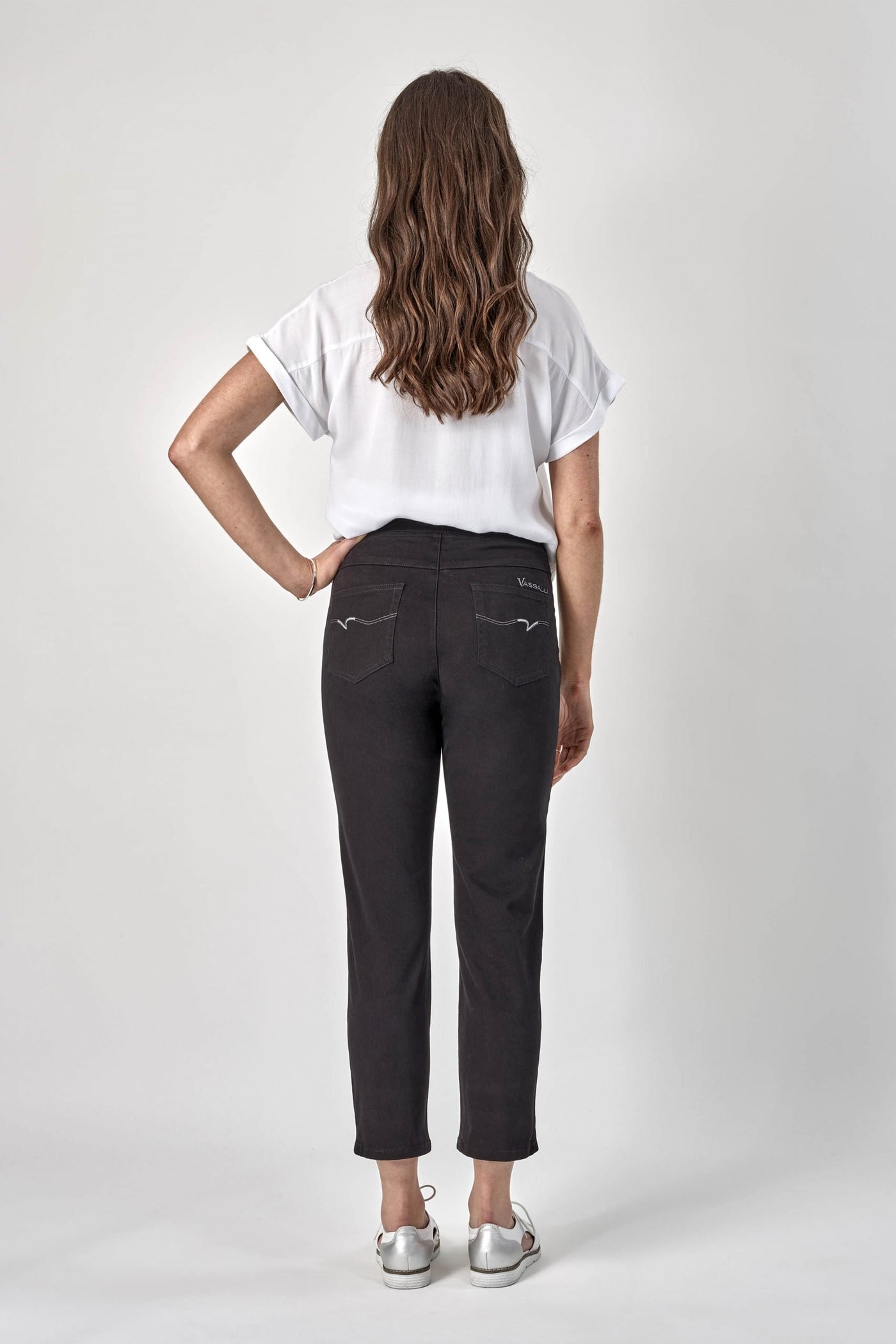 Vassalli PANTS Skinny LEG 7/8 pull on Lightweight