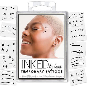 INKED Temporary Tattoos FACE TATS Pack