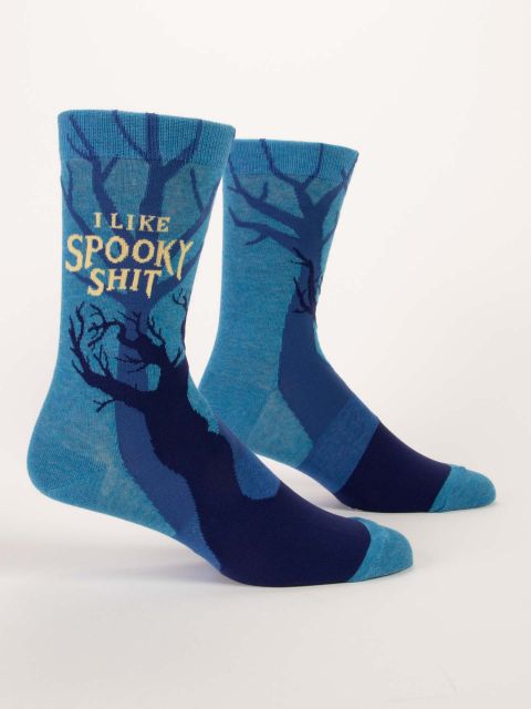 Blue Q  Socks MENS  I like Spooky Shit