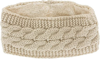 Britt Knit Plush LINED HEADWARMER