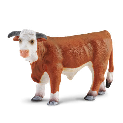 COLLECTA Hereford Bull HORNED Figurine L