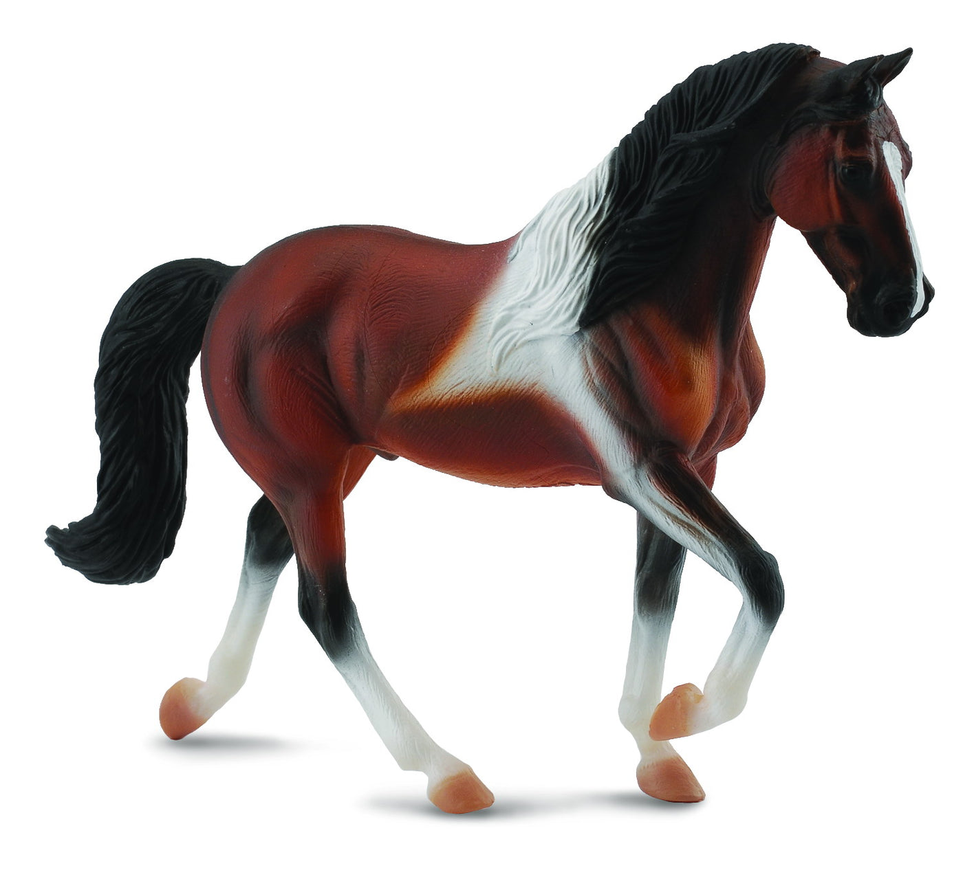 COLLECTA Tennessee walking Horse Stallion   Bay Pinto Figure XL