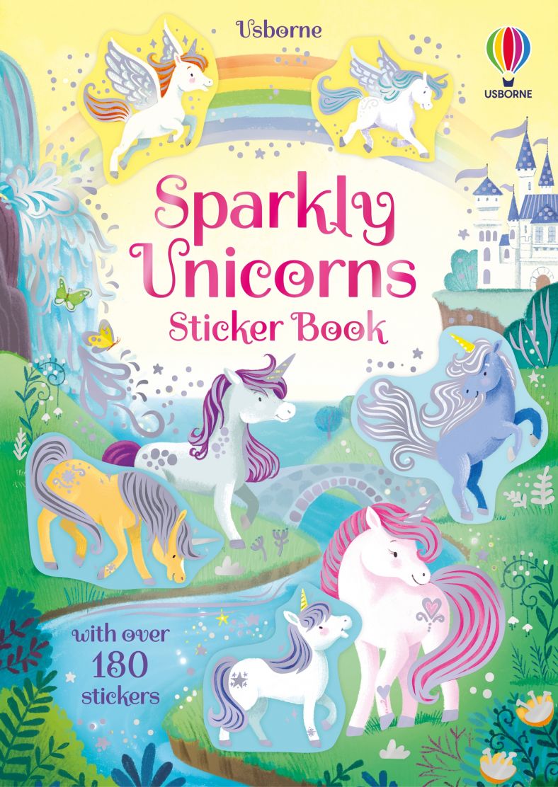 Usborne SPARKLY UNICORN STICKER Book