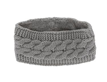 Britt Knit Plush LINED HEADWARMER
