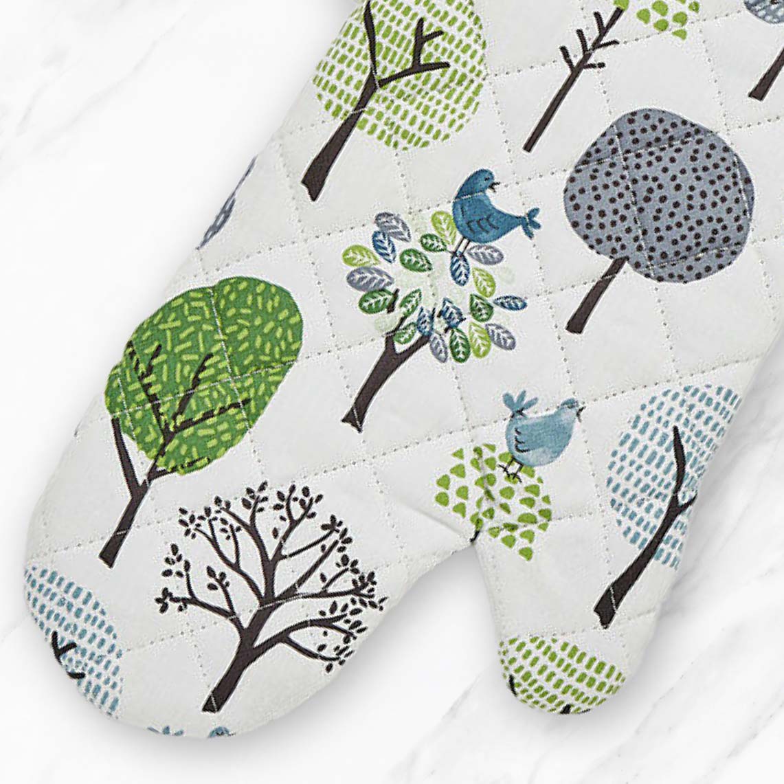 Forest Birds  Gauntlet Oven Glove