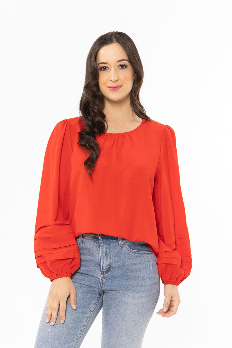 LELIA & LUCA Milly Top RED