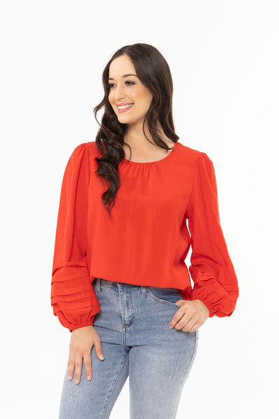 LELIA & LUCA Milly Top RED