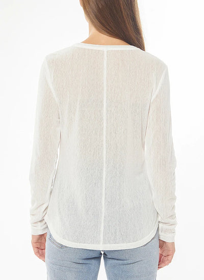 Leila & Luca  MESH Top IVORY