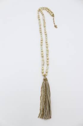 Beau Necklace Cashew Tassel