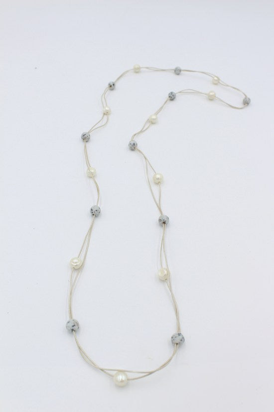 Beau Necklace CLAY PEARL