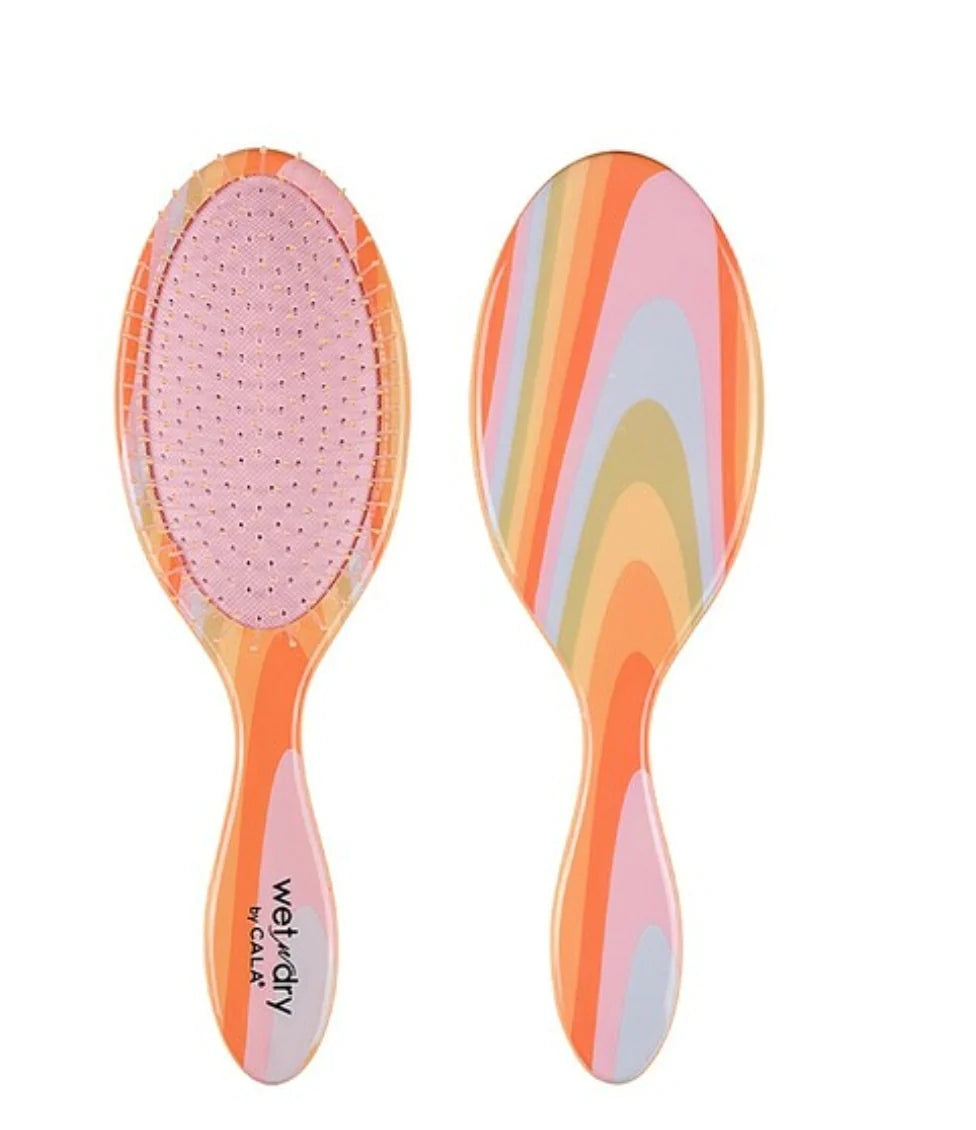 HAIR BRUSH Retro Rainbow