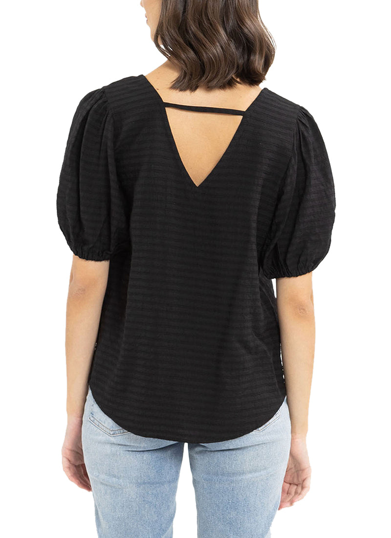 SEEKING LOLA Worthy Top BLACK