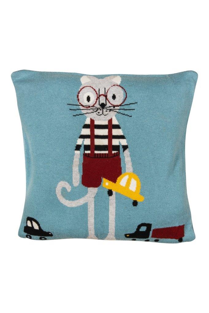 CUSHION  Kitty Blue