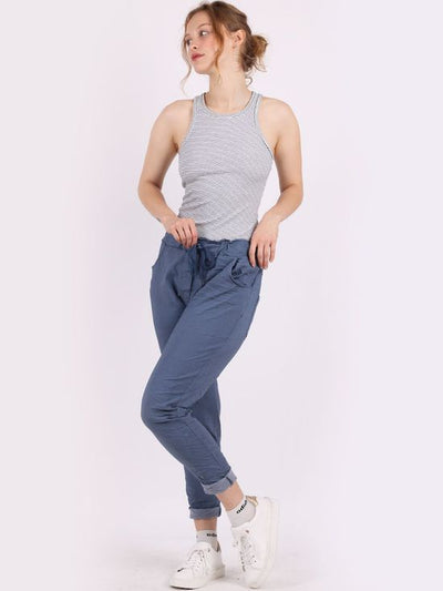 Riley Trousers Denim Blue