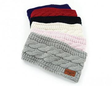 Britt Knit Plush LINED HEADWARMER