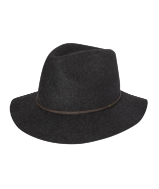 Mens Mid Brim Fedora Rajah CHAR MARLE