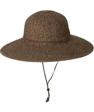 Ladies Wide Brim  GENOVIEVE chocolate