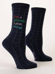 Blue Q  Socks WOMENS  Im A planner I Plan Things