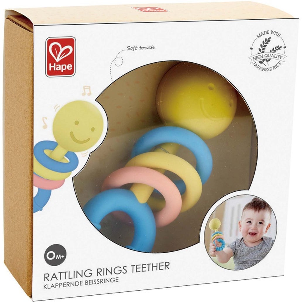 HAPE  Eco Rattling Rings TEETHER