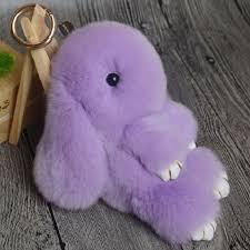 Fluffy Rabbit Key Ring