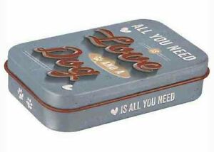 Pet Treat Tin  Love Dog